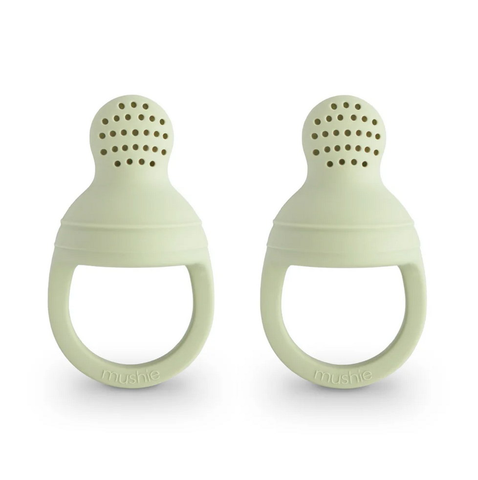 Mushie Silikon fresh food feeder 2-er Pack 101050 sage