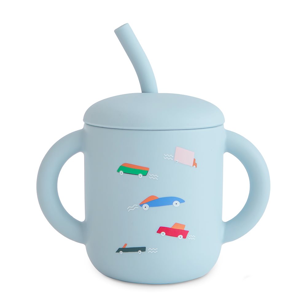 Mushie_Silikonbecher_mit_Strohhalm_Auto_Retro_102090