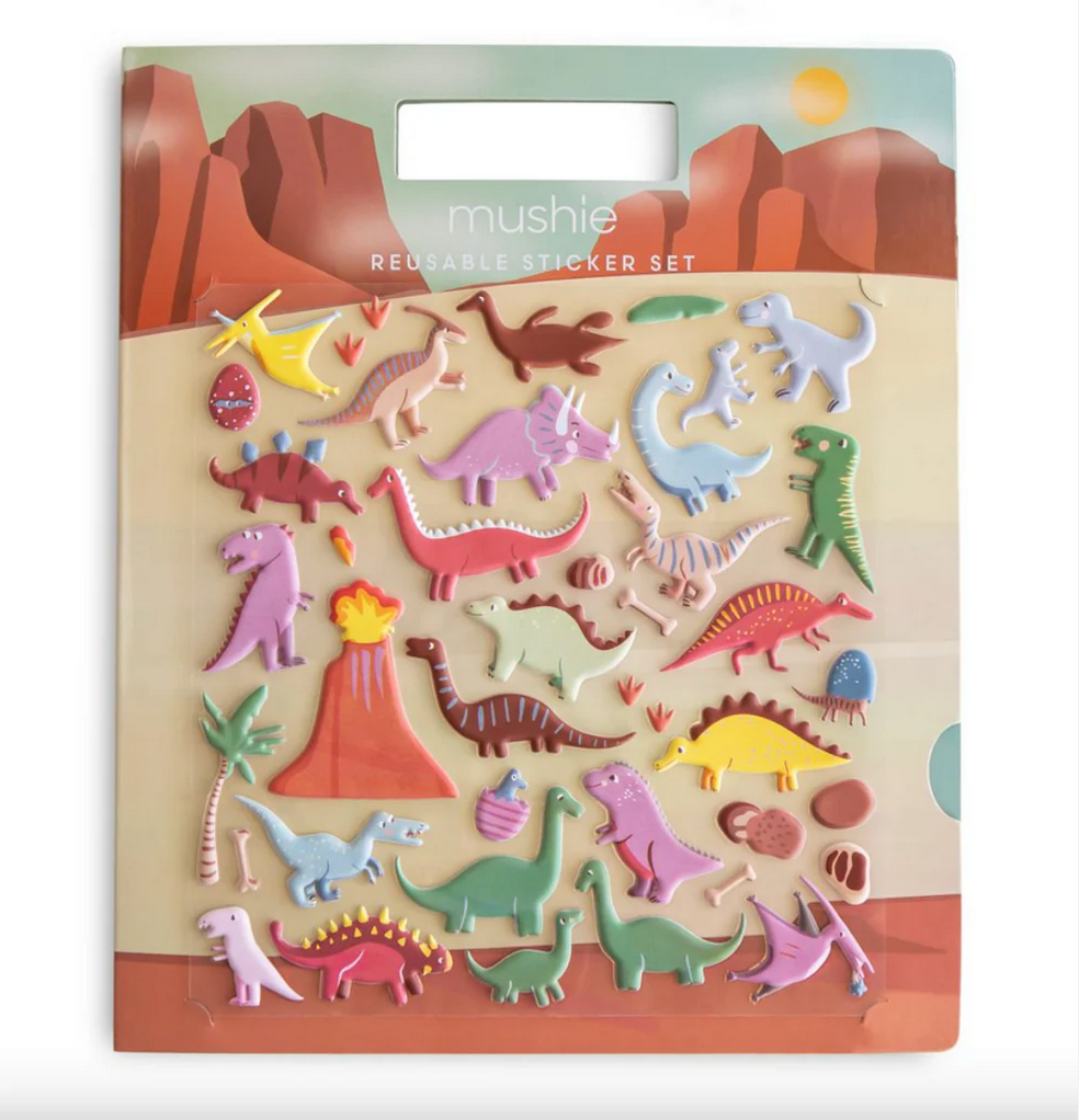 Mushie Stickerset Dino wiederverwendbar 101346