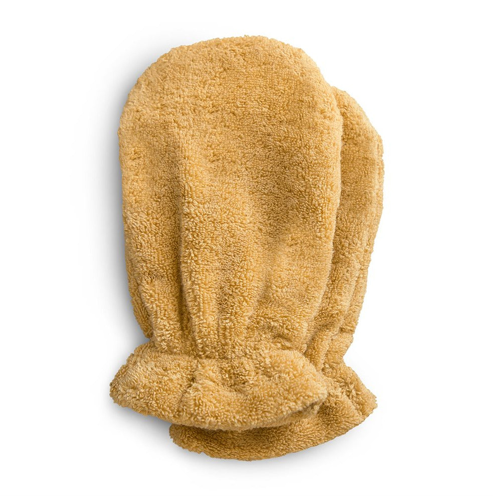 Mushie wash mitt washcloth case yellow 100050