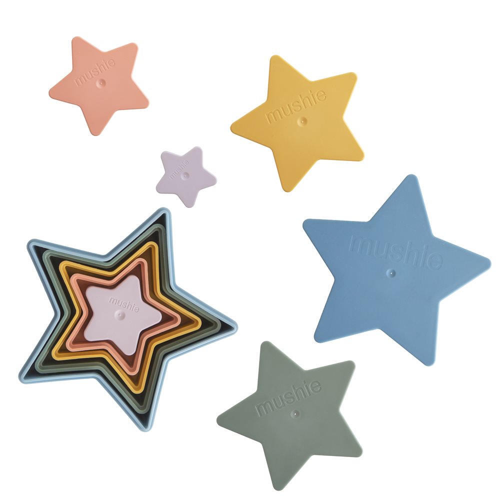 Mushie Nesting Star Babyspielzeug Sternen 101849 Retro