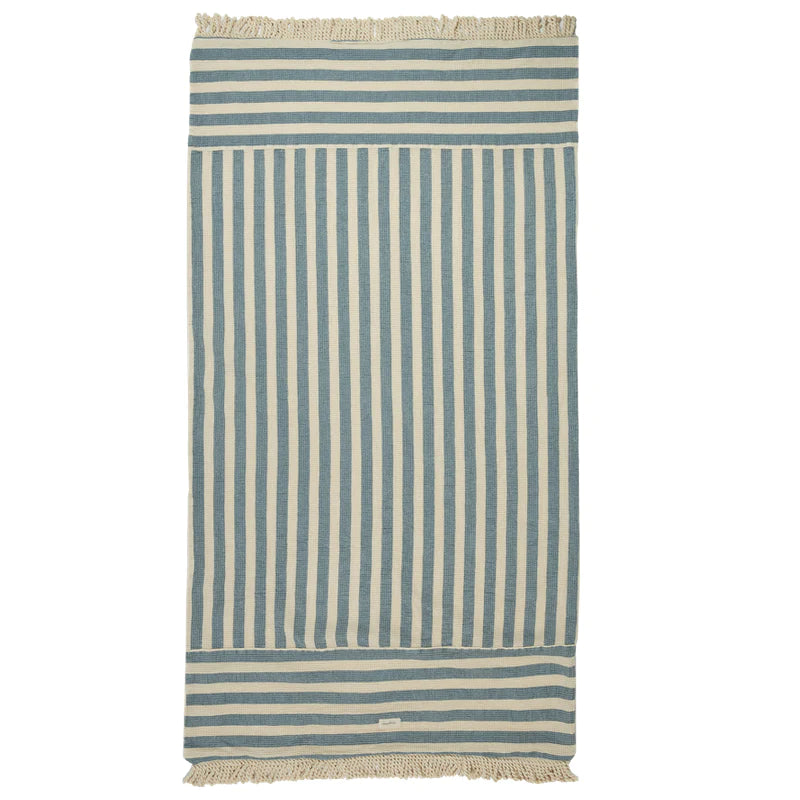 Nobodinoz - Beach Towel Portofino 75 x 145 cm Blue Stripes