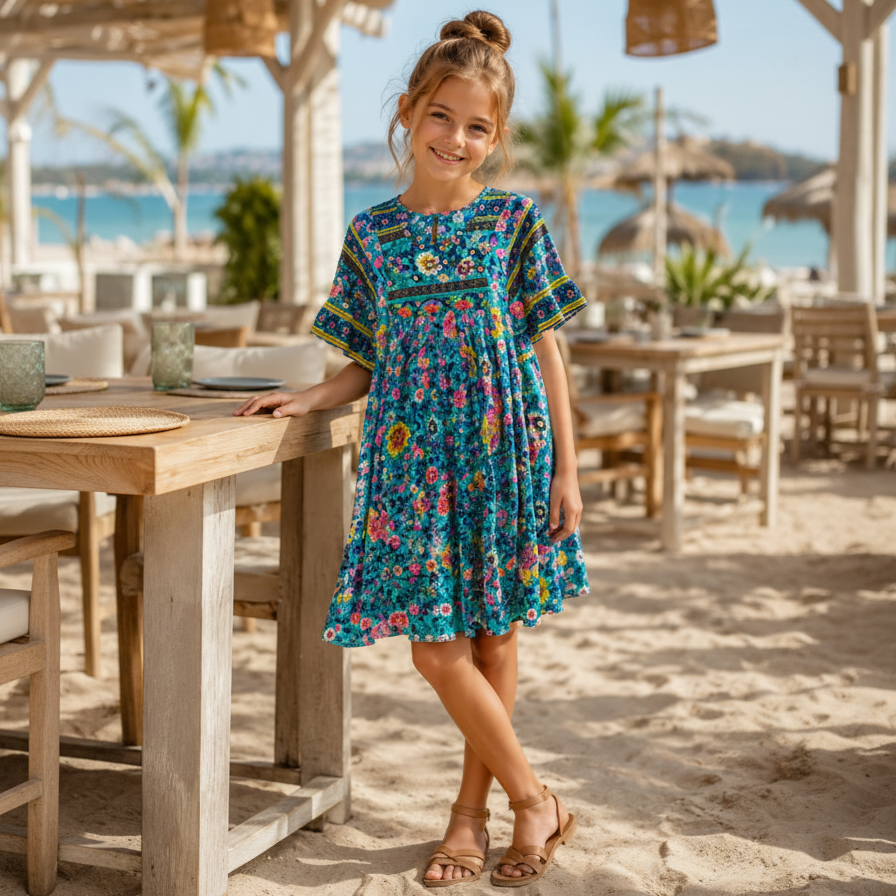 Spinach Mafia Sommerkleid Mädchen