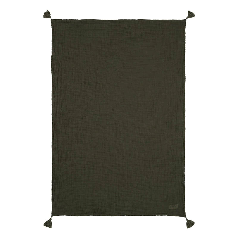 Nobodinoz - Gauze Blanket Wabi Sabi Vetiver 65 x 100 cm