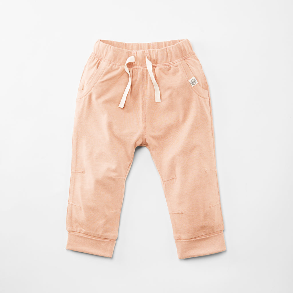 UV korumalı UPF50+ şeftali rengi yazlık Cloby UV koşu pantolonu