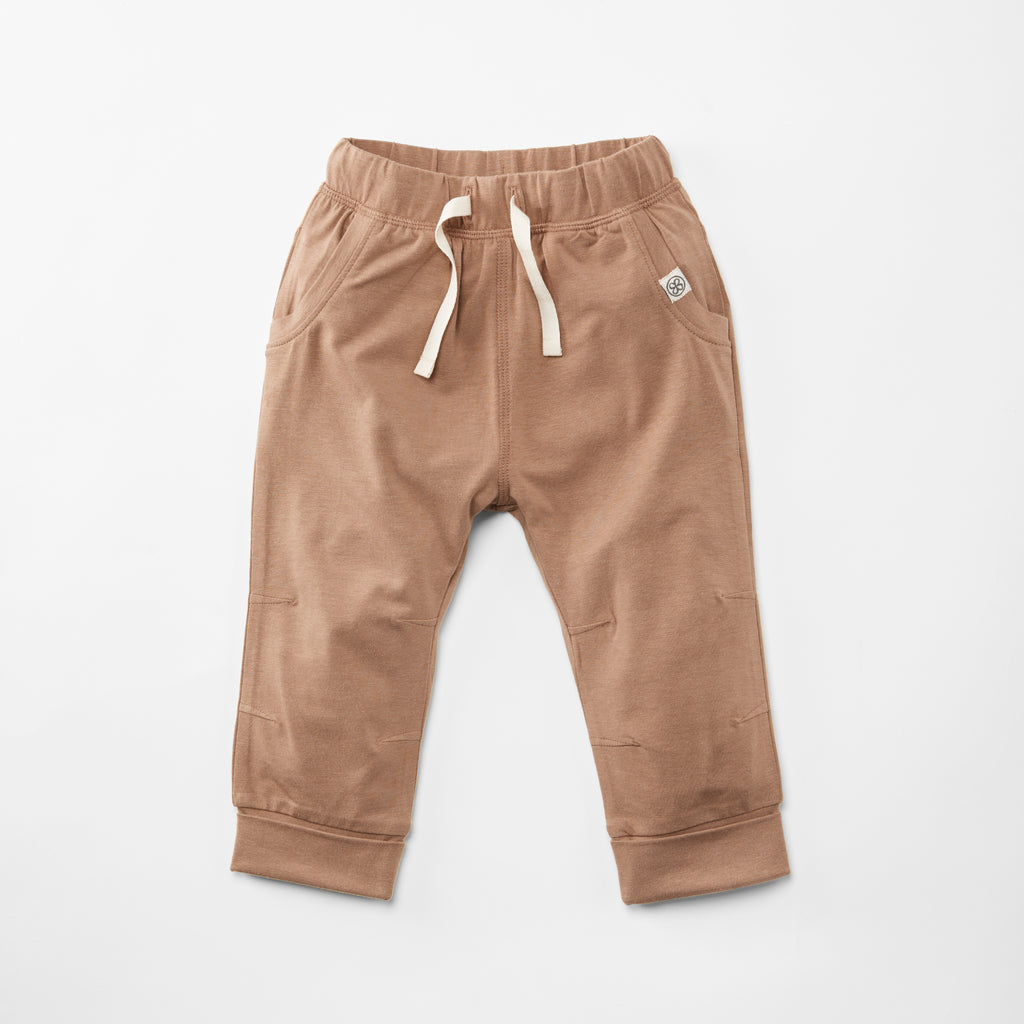 UV korumalı UPF50+ fıstık kahverengi Cloby UV koşu pantolonu