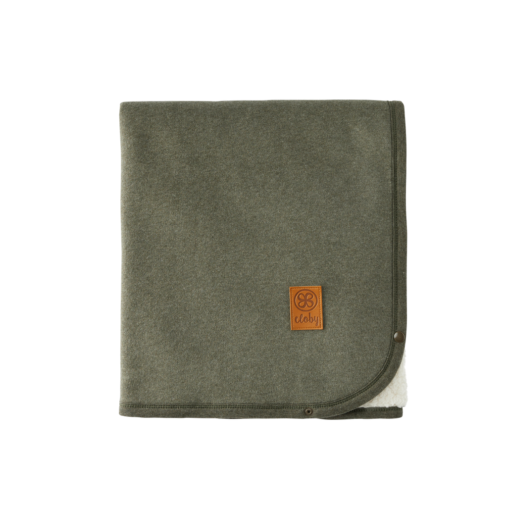 Cloby Teddy Blanket Decke Forest Green Grün