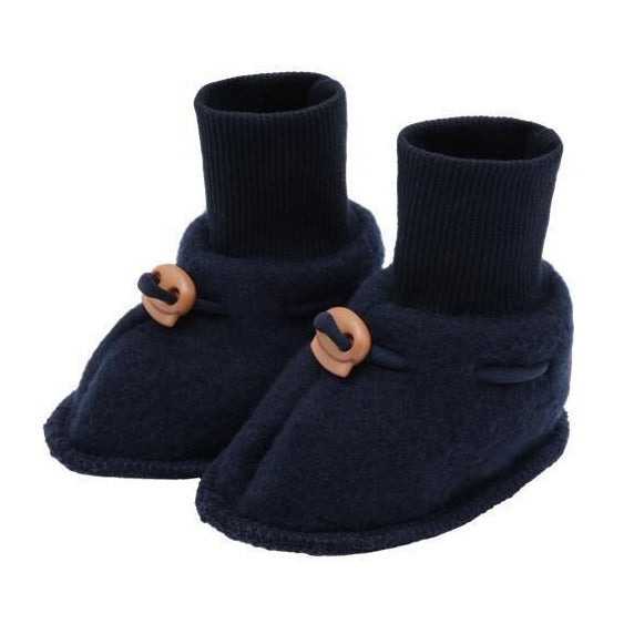 Hust Claire Füsslinge Merino Wolle Navy