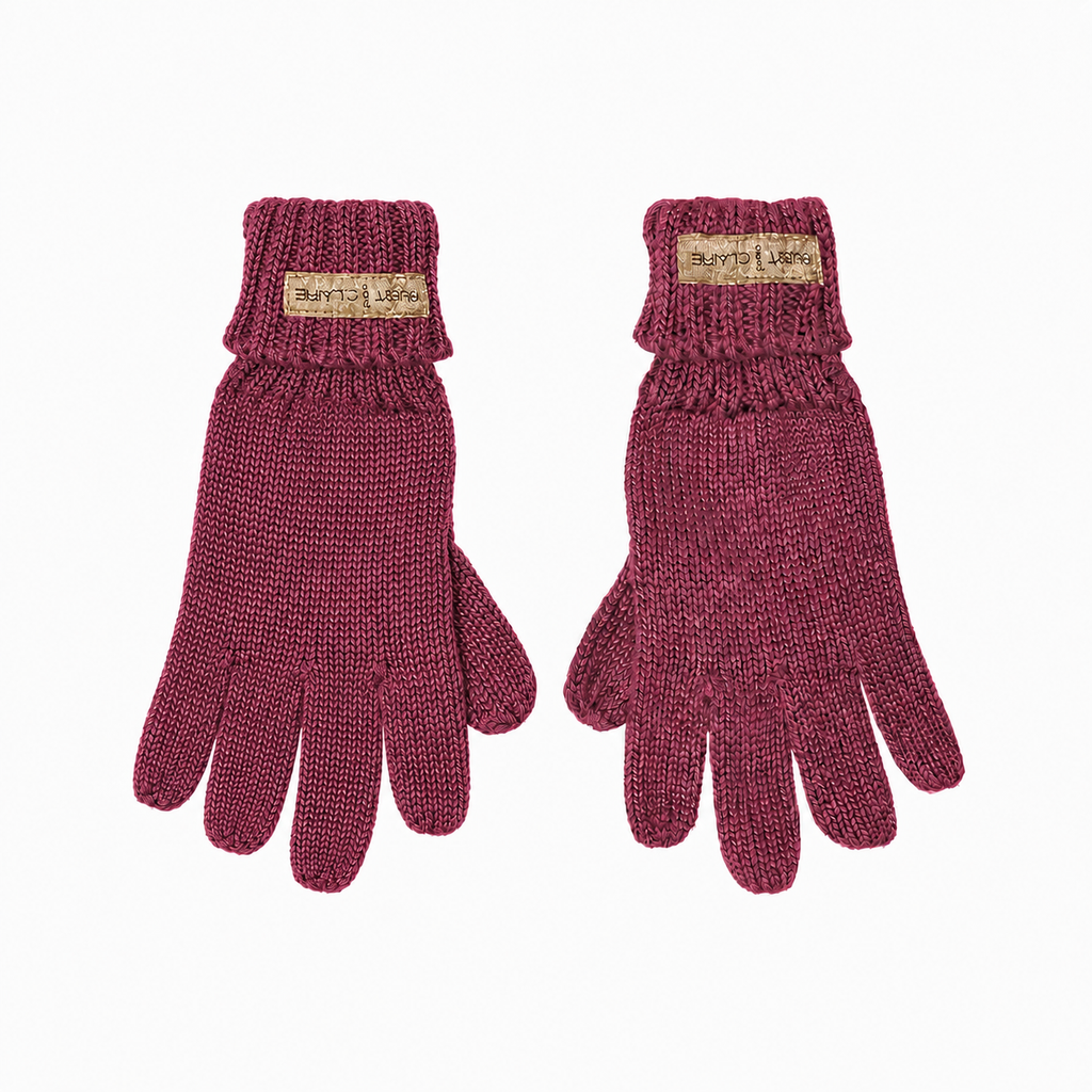 HUST & CLAIRE - Handschuhe aus Merinowolle HCFesto Purple Fig