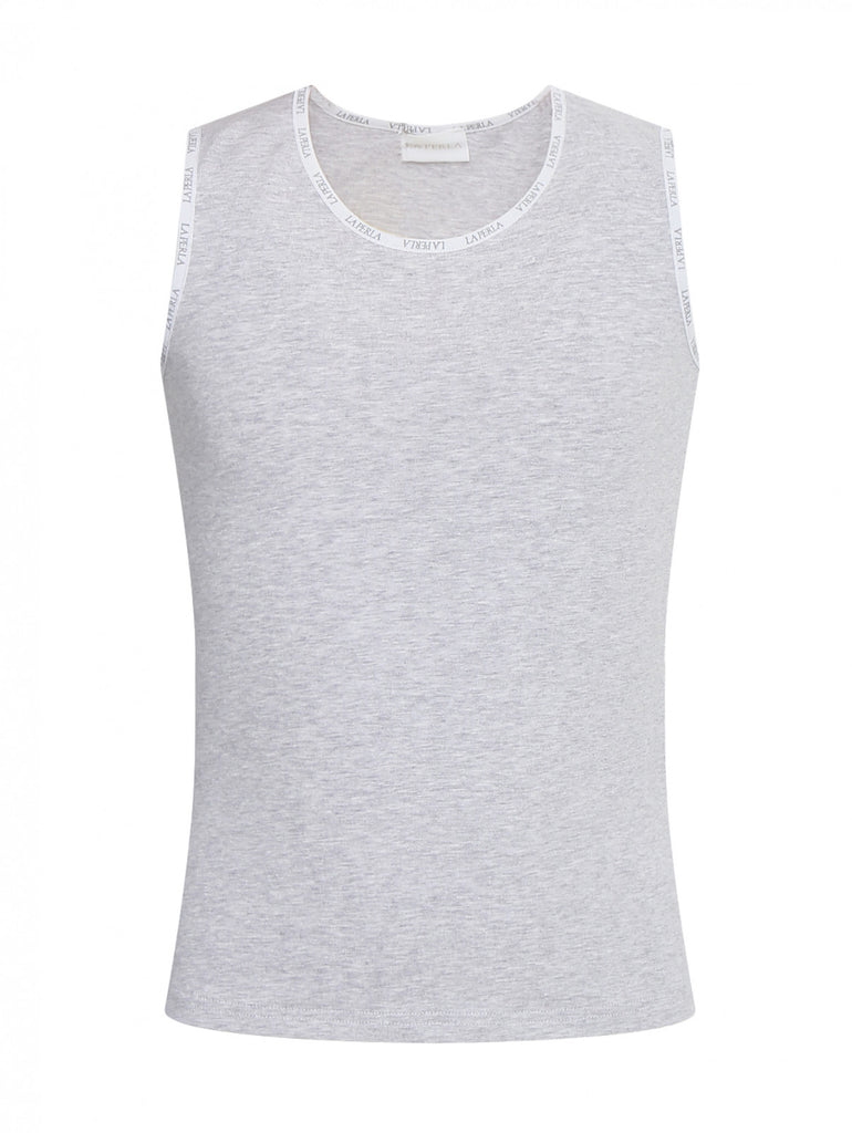 LA PERLA  - Unterhemd Graziella grau meliert 51305