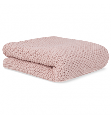 Bonjour Bébé - Baby Strickdecke Bio-Baumwolle Blush 90 x 70 cm