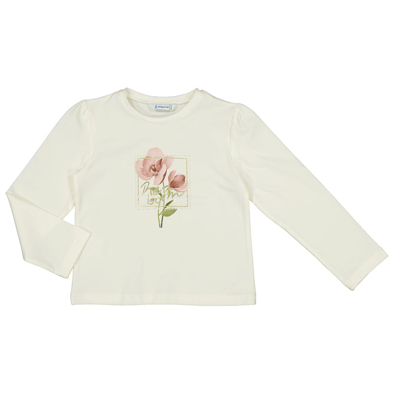 Mayoral T-Shirt Girl mit Blume 4066