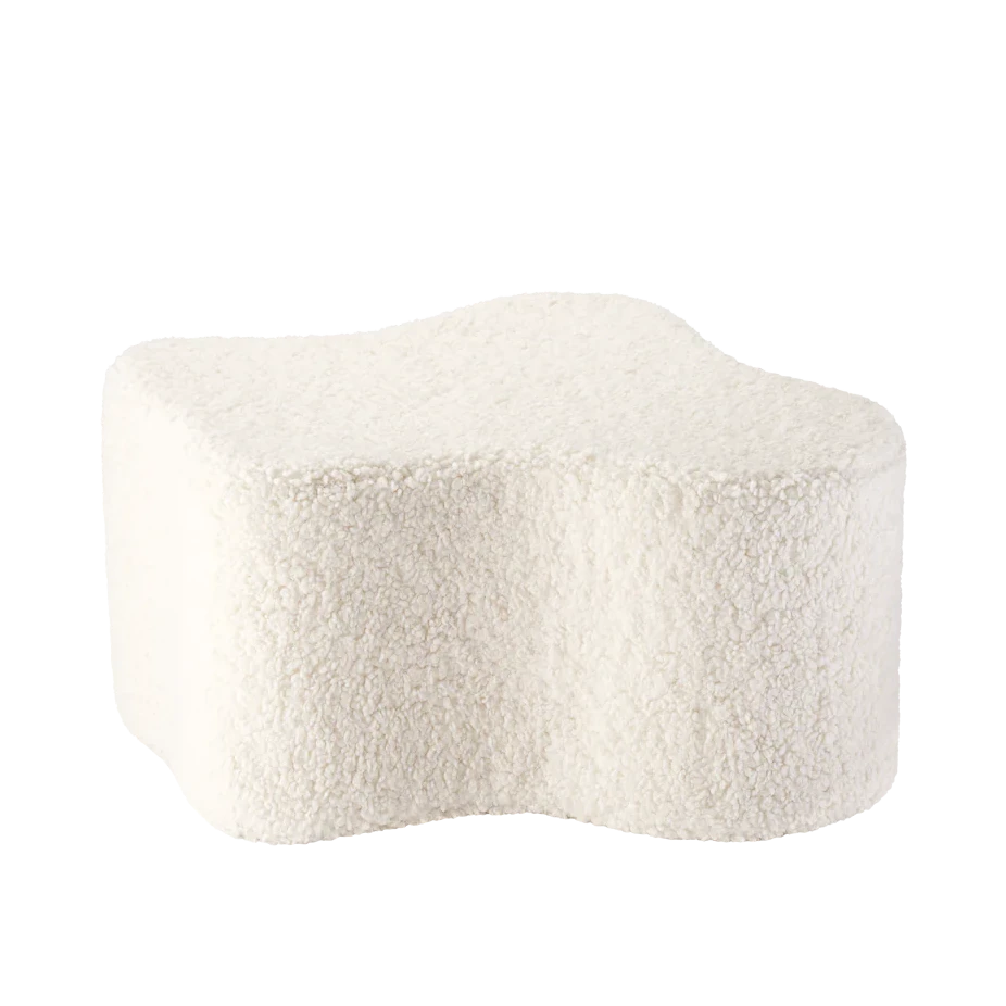 wigiwama Hocker Cream White Cloud Pouffe