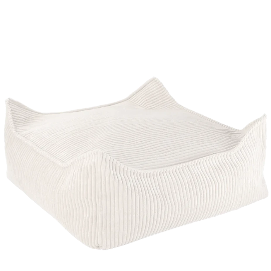 wigiwama ottoman square marshmallow white