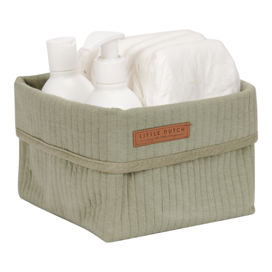 LITTLE DUTCH - Changing table basket Pure Olive Small TE30430111