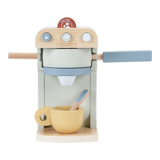 LITTLE DUTCH - Machine à café en bois pour enfants FSC 10 pièces LD7081