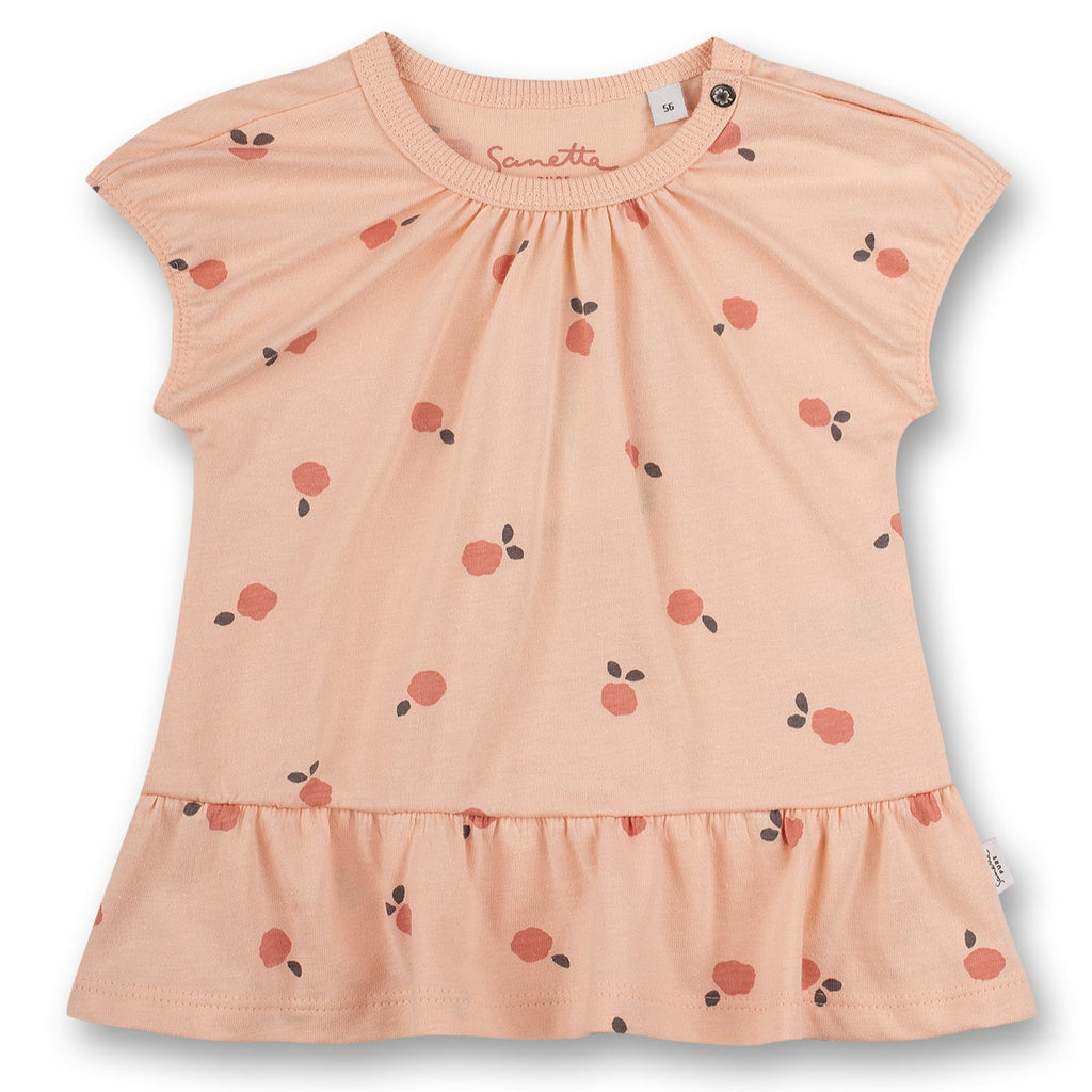 Sanetta pure apricot girl dress 10714