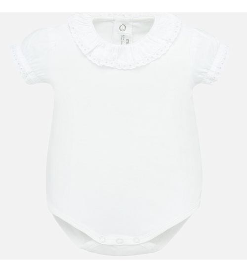 MAYORAL - Baby Girls Body with ruffles white