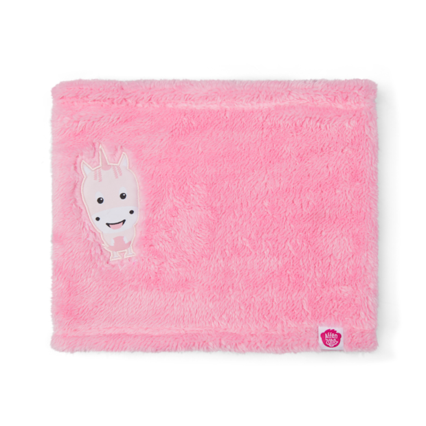 AFFENZAHN - Sciarpa unicorno in pile riciclato rosa