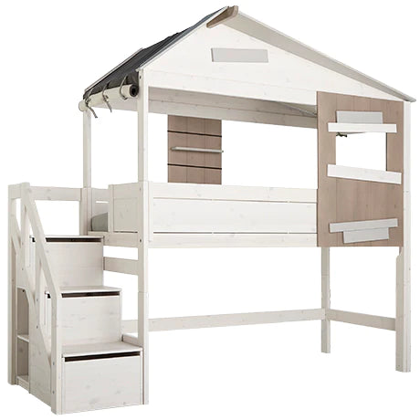 Lifetime - Cachette de lit cabane avec escalier