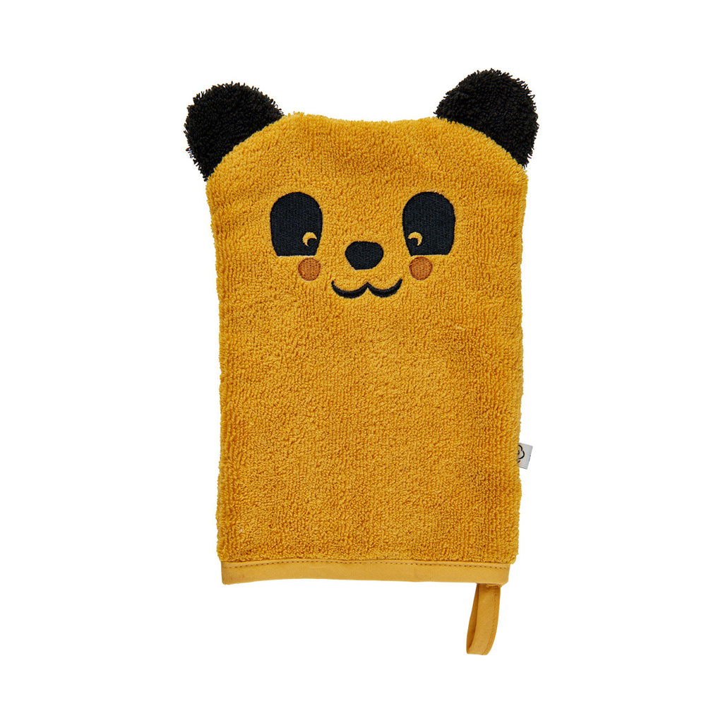 PIPPI - washcloth organic cotton mustard 14 x 21 cm