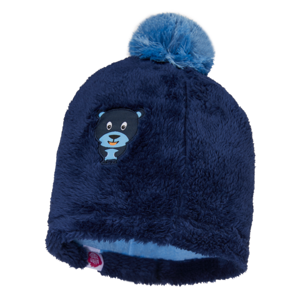 AFFENZAHN - Beanie medvjed od recikliranog flisa tamnoplave boje