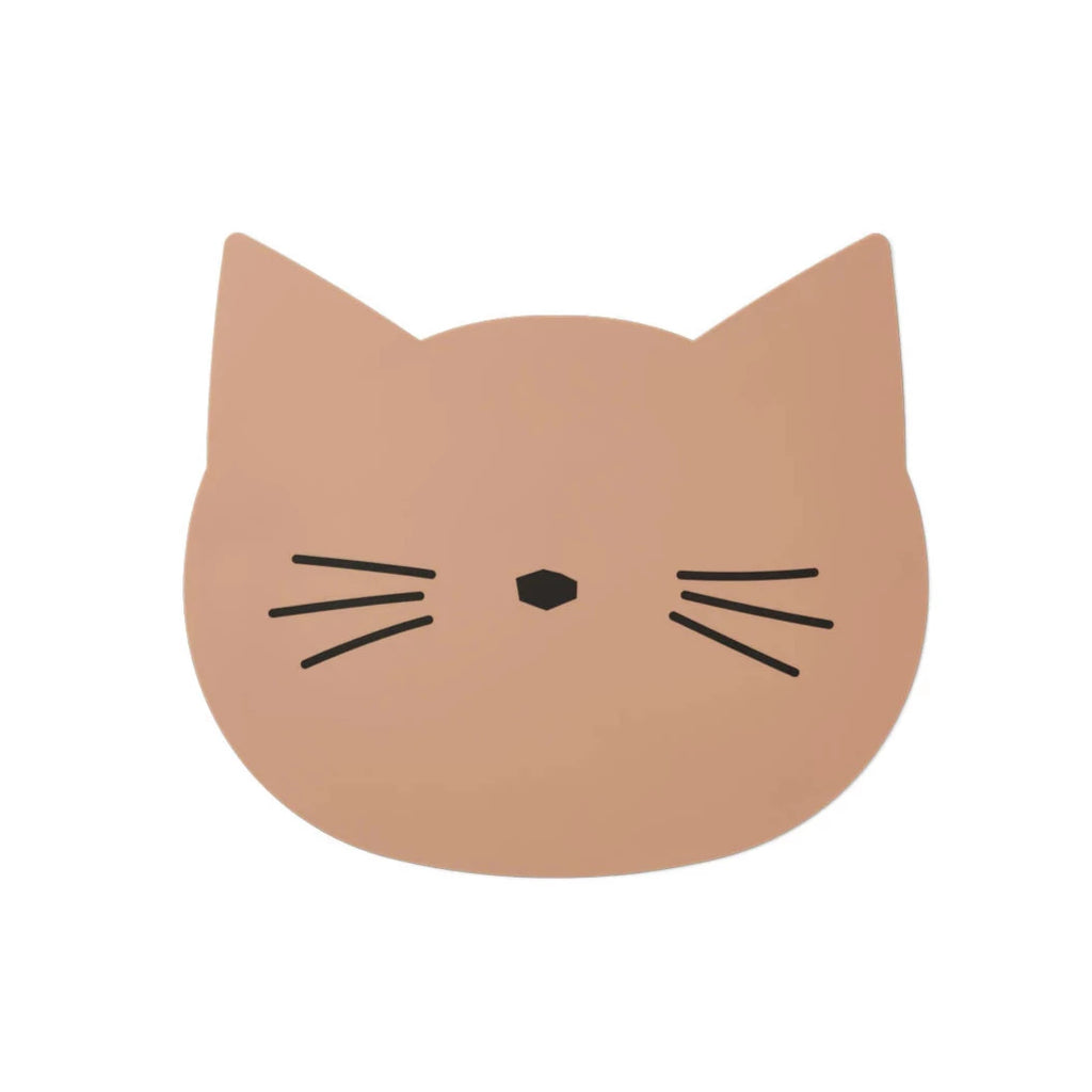 LIEWOOD - Tischset Aura Silikon Katze Cat Dark Rose