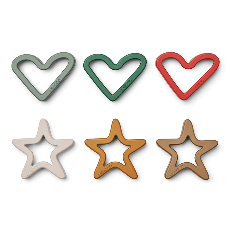 LIEWOOD - Cookie Cutters Svend Set di 6 Holiday Multi Mix
