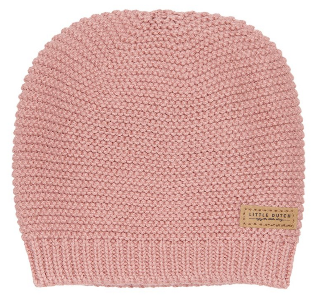 Knit hat baby Little Dutch Pink