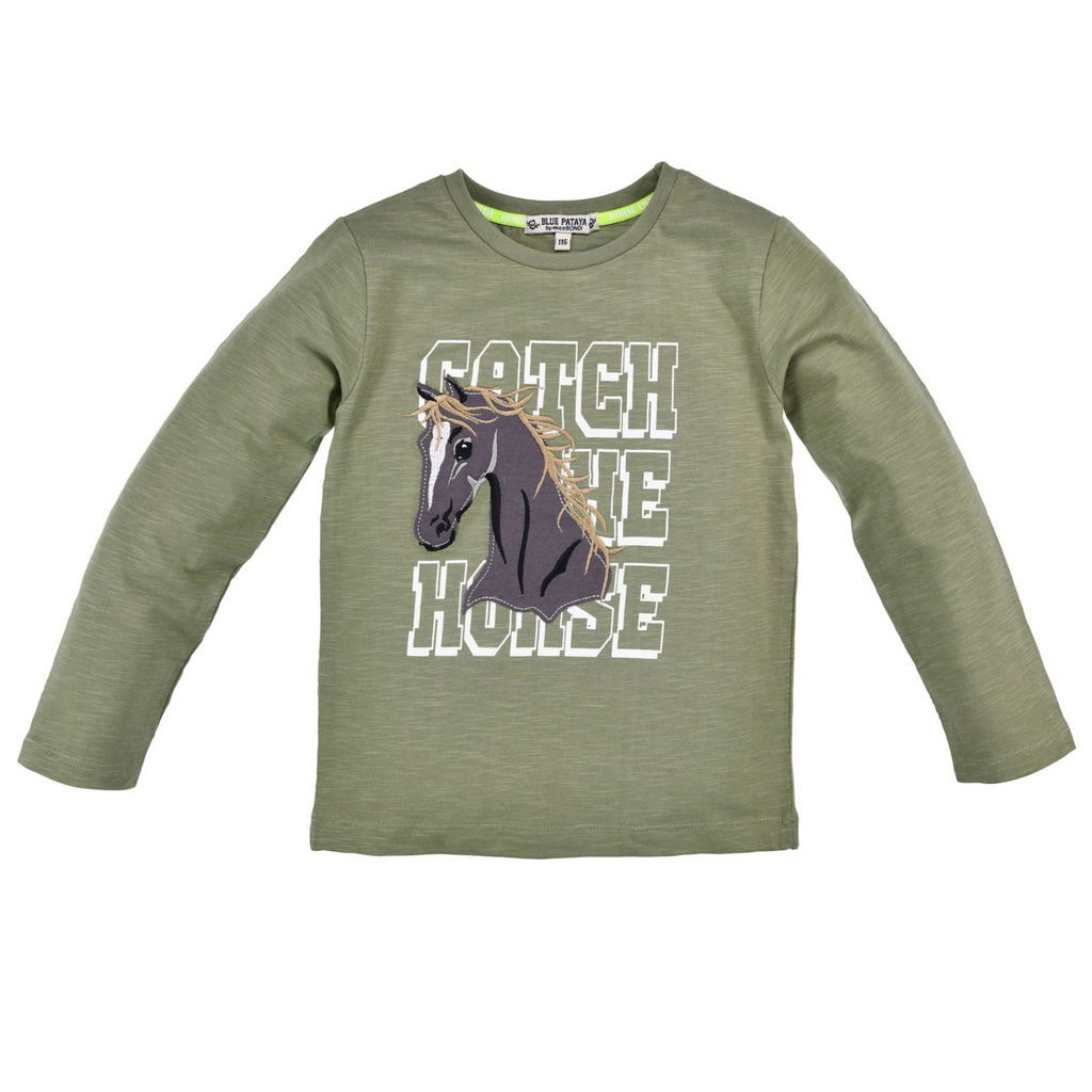 Bondi T-Shirt Girl langarm 39000 Pferdekopf