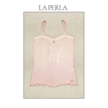 LA PERLA  - Unterhemd Rosina rosa 51205