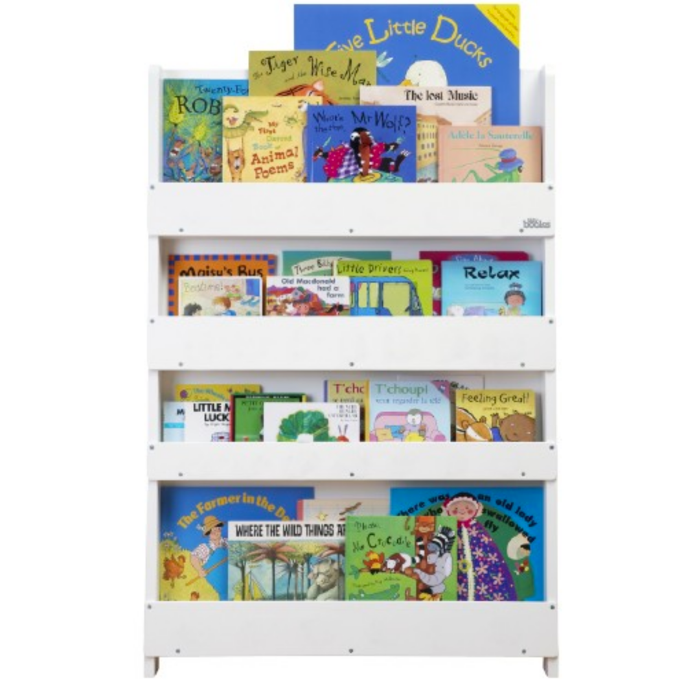 Tidy Books - Bibliothèque enfant sans lettres blanc