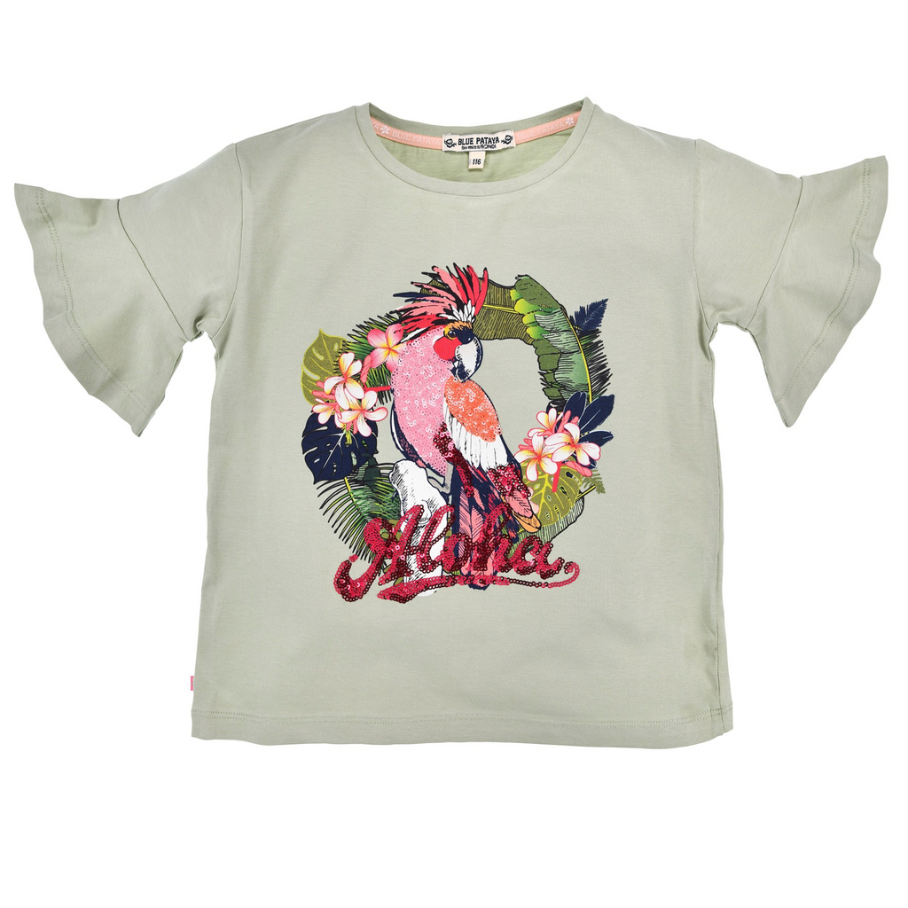 T-shirt Bondi Girl pappagallo kaki 37702