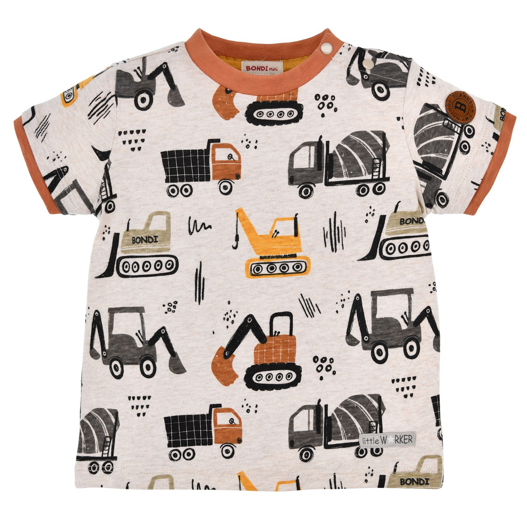 Bondi Babyboy T-shirt Véhicules de construction 91621