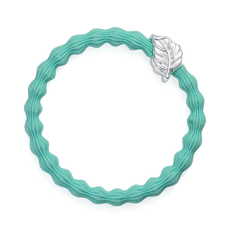 byEloise - Pulsera Brazalete Hoja de Plata - Turquesa