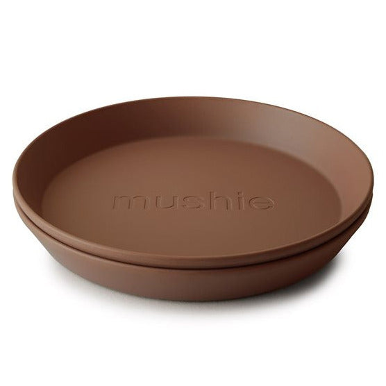 MUSHIE - Plate Set of 2 Round Caramel
