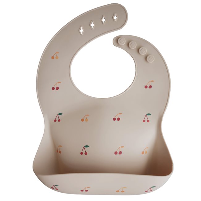 MUSHIE - Silicone Lätzchen Bib Cherries