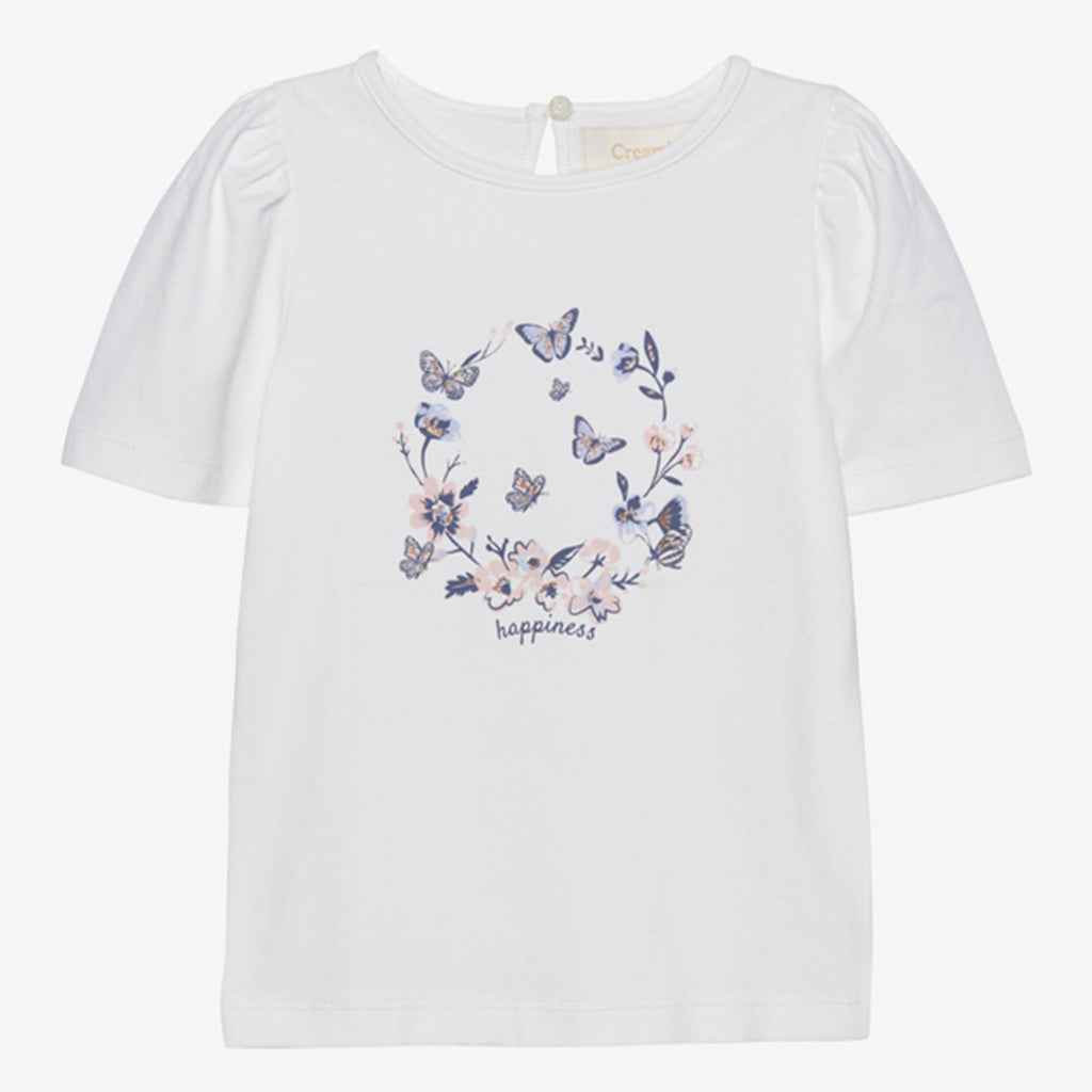 Kız Çocuk Kremalı T-Shirt 840510