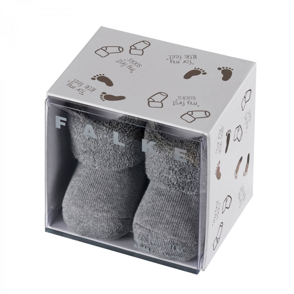 FALKE - calcetines de bebé en caja de regalo gris claro