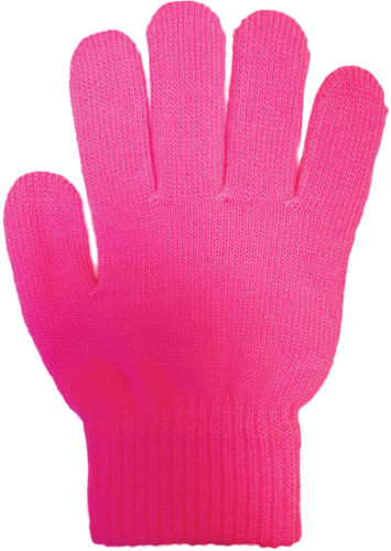 CHLOE NOEL - Strickhandschuhe ohne Glitzersteinen fuchsia