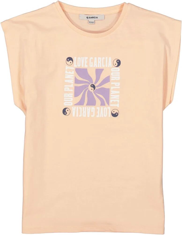 Garcia T-Shirt Girls naš planet C32601