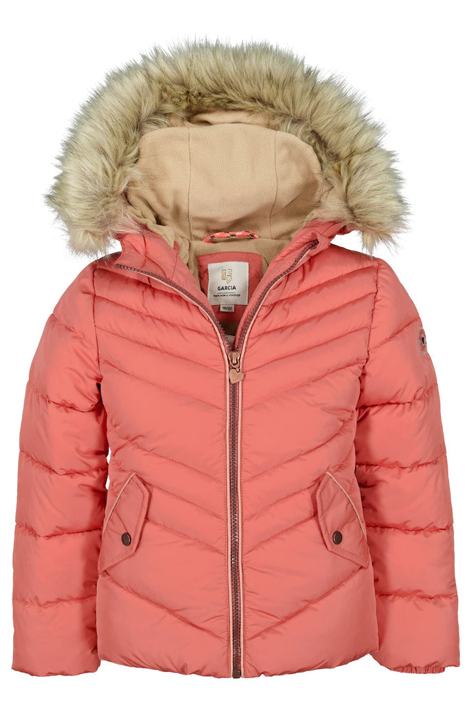 Garcia kız kışlık ceket şişme ceket kanyon pembesi GJ250801