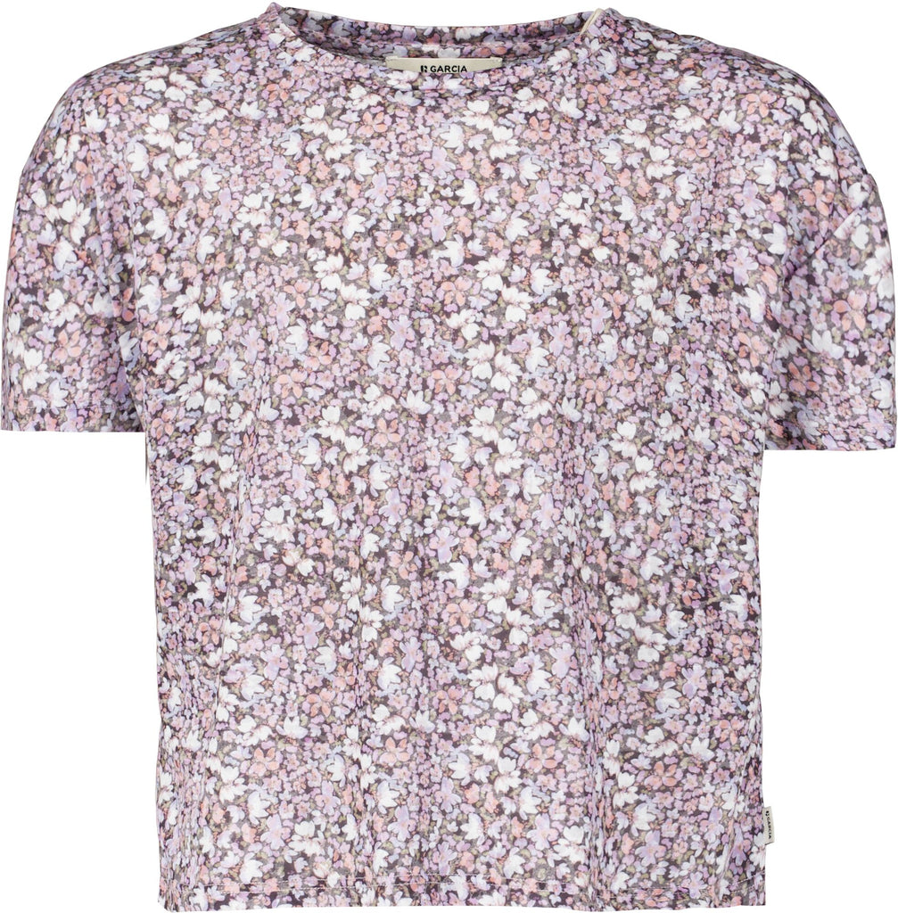 Garcia Girls T-Shirt Violet T-Shirt avec imprimé intégral N22405