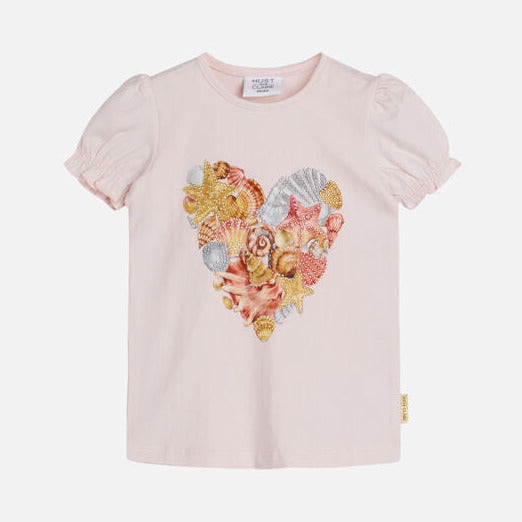 Hust & Claire Camiseta para bebé niña Corazón 44154