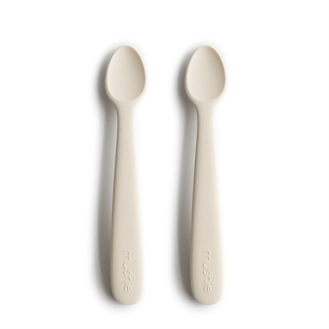 MUSHIE - Baby Spoon Ivory Set od 2 komada
