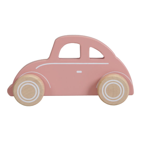 LITTLE DUTCH - Jucărie din lemn Car Pink LD7000