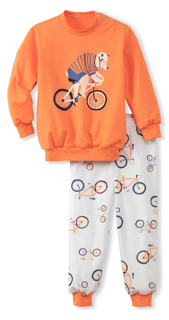 CALIDA - Pijama băieți din bumbac organic Bicicletă 55671