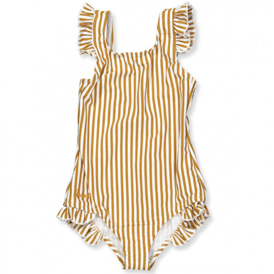 LIEWOOD - Swimsuit Tanna Recycled Mustard White