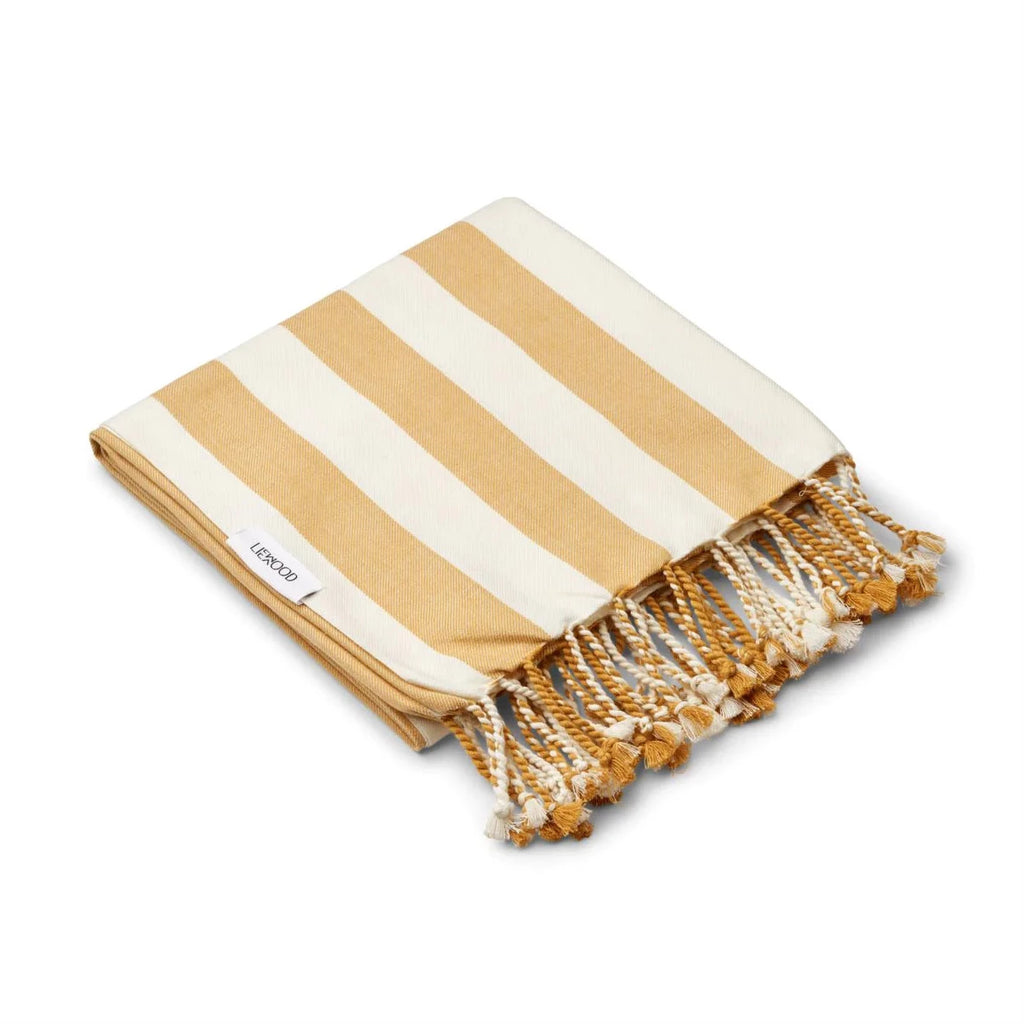 Drap de plage Liewood Mona LW14786 hammam moelleux jaune