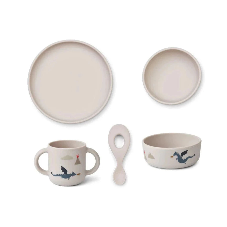 Liewood children's tableware set 4-piece Vivi LW15135